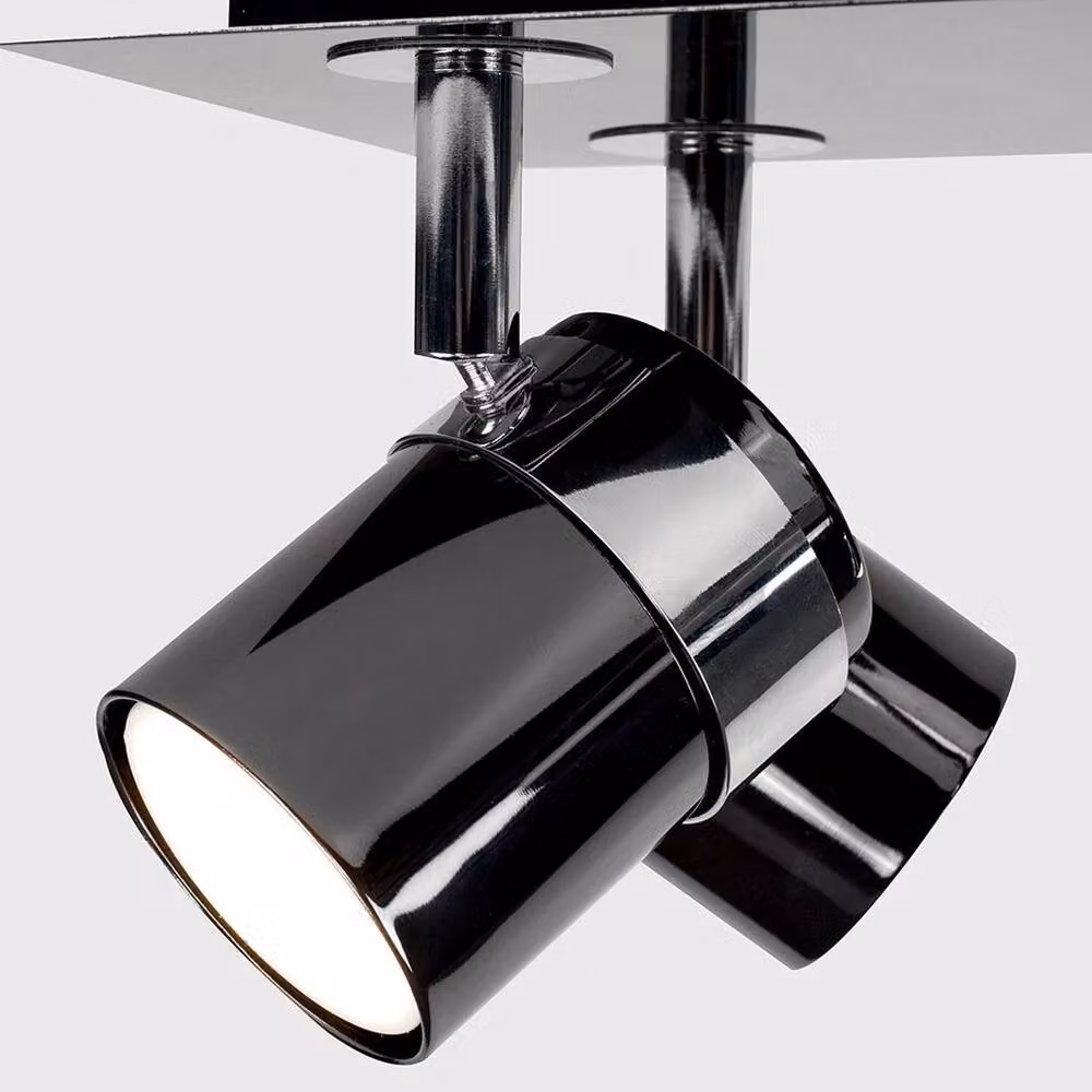 SPETLEK Adjustable 6 Way Ceiling Spotlight with 6 Warm White LEDs in Black – 2