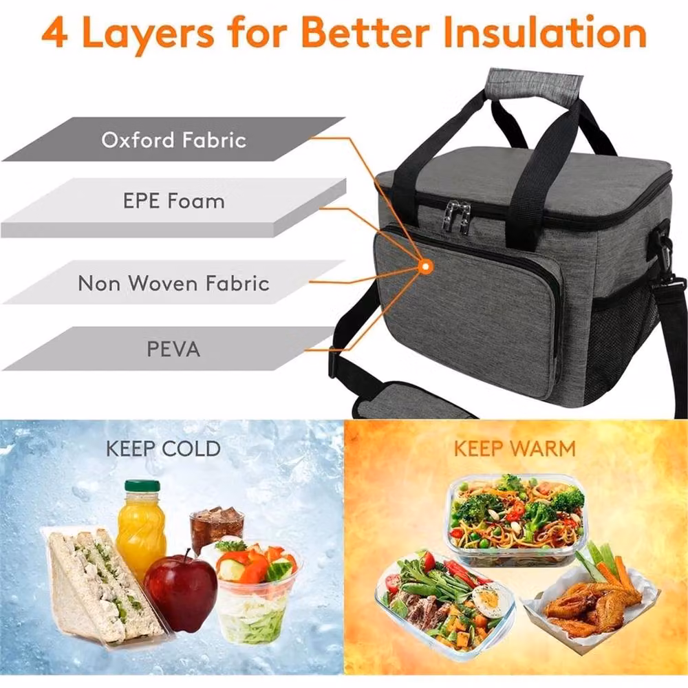 Nordara Leakproof Picnic Bag, 15L, Grey – 5