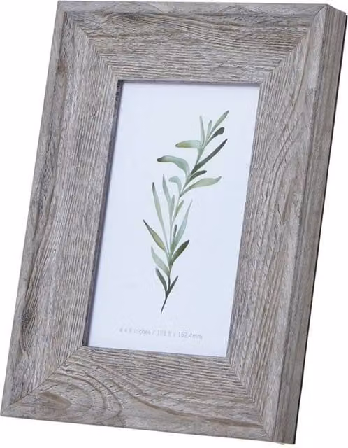 KDMD Grey Rustic Wood Single Rectangular Wall Photo Frame, 10x15 cm – 1