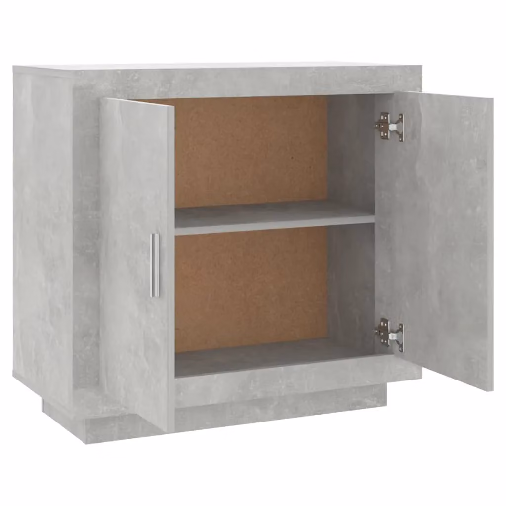 Berkfield Home Modern Sideboard in Concrete Grey, W/D/H: 80 x 40 x 75 cm – 2