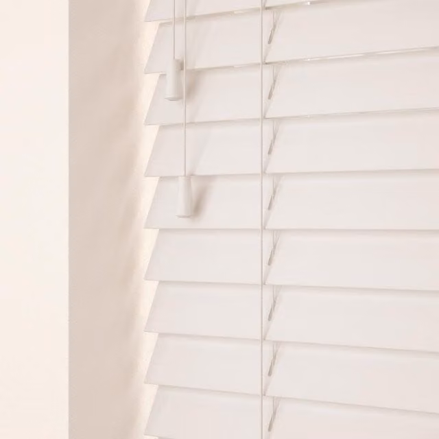 Terrys Made To Measure 50mm Wooden Venetian Blinds in White