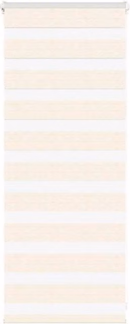 Berkfield Home Zebra Blind in Marble Beige, Polyester Fabric, W: 55 cm, H: 100 cm