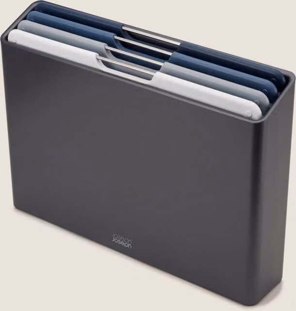 Joseph Joseph Folio 4 Piece Large Chopping Board Set in Grey