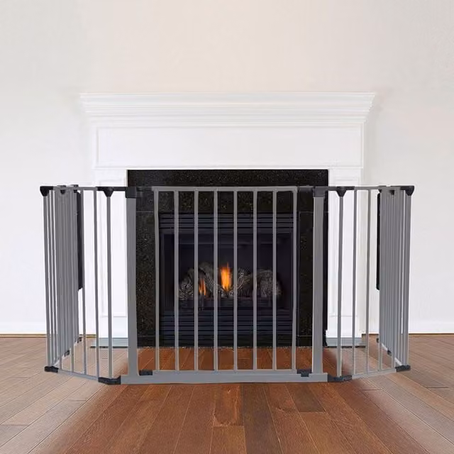 Safetots Multi Panel Fire Surround in Grey, W/D/H: 105 x 49 x 70 cm