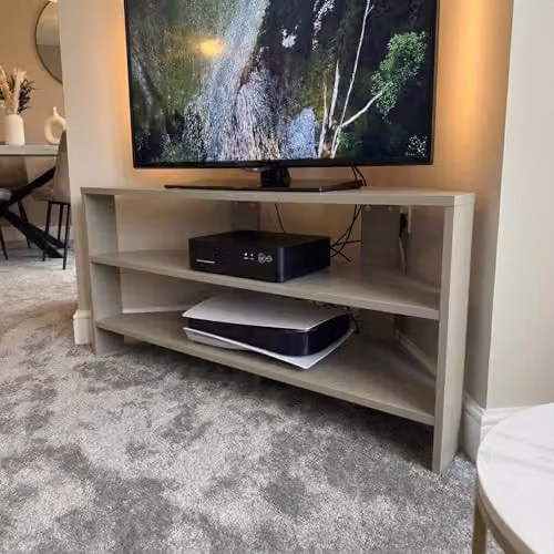 FWStyle Green Corner TV Unit, H 45 x W 110 x D 36 cm – 2