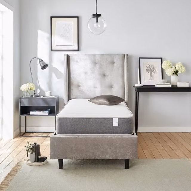 The Sleep People ComfortLine Max Hybrid Memory Foam and Spring Mattress, Grey, W/D/H: 90 x 190 x 20 cm