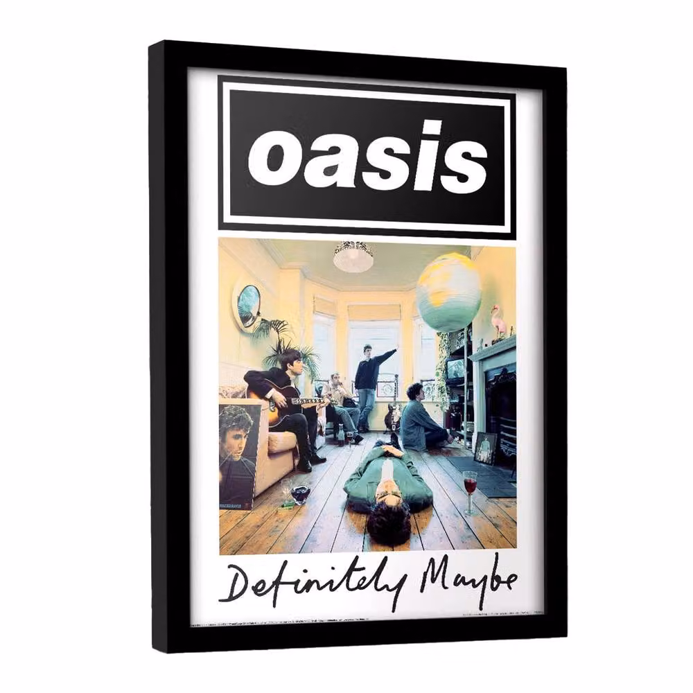 Oasis Music Definitely Maybe Framed Multicolour Paper Poster – 2