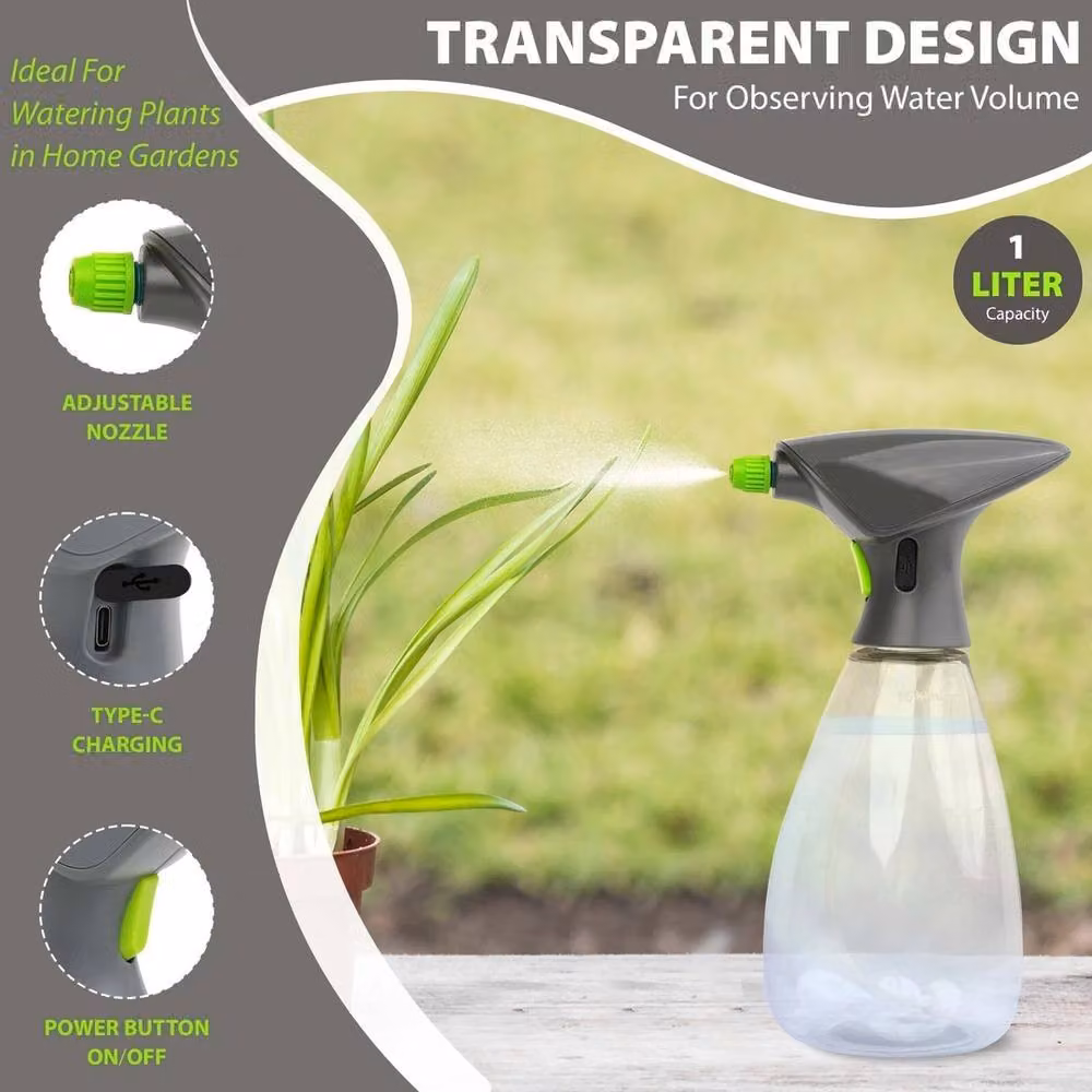 Havendro 1L Battery Garden Sprayer for Indoor and Outdoor Use in Clear – 5