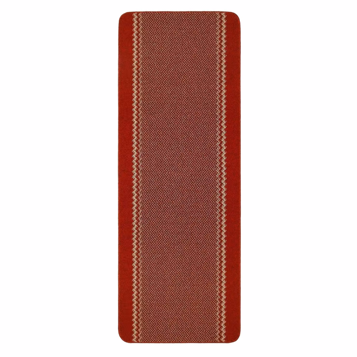 THE RUGS Red Machine Washable Non-Slip Area Rug with Bordered Design, W/D: 190 x 133 cm – 4
