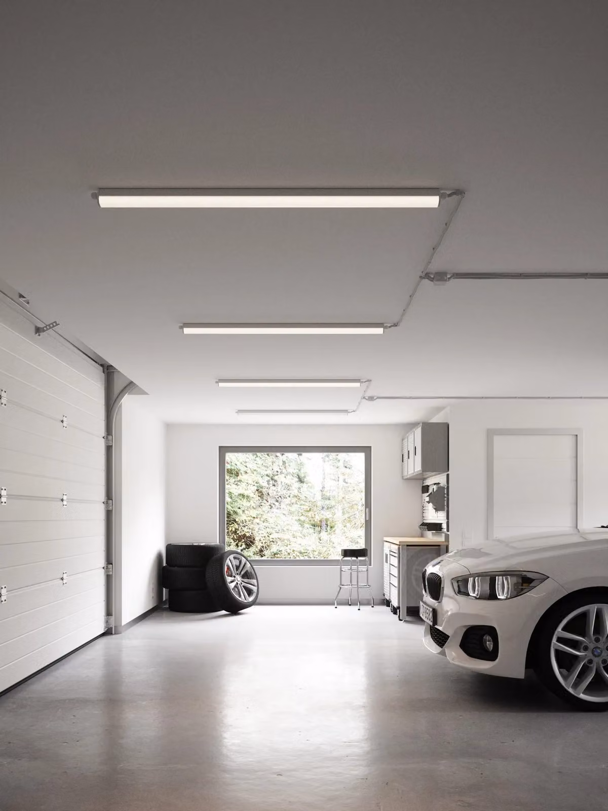 Nordlux Westport LED Batten Light, Grey Plastic, IP65, 4000K Cool White, Mains Powered – 2