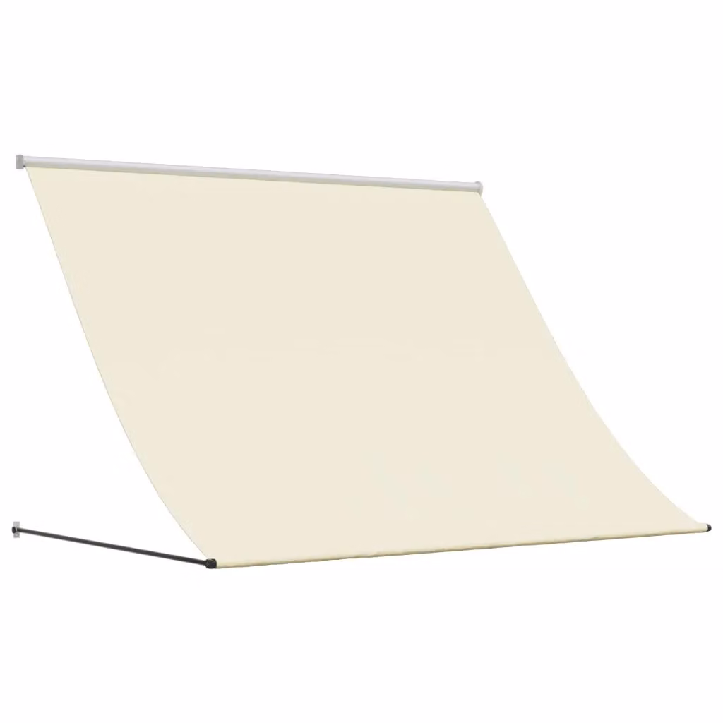 Berkfield Home Retractable Manual Awning in Beige with Steel Frame, W: 200 cm, D: 150 cm – 2