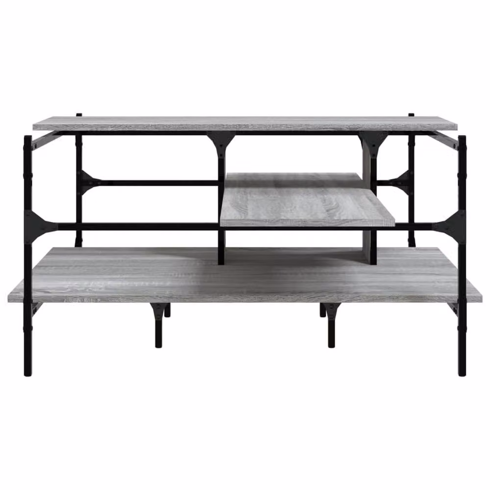Berkfield Home Grey Sonoma Square Coffee Table W/D/H: 100 x 100 x 48.5 cm – 3