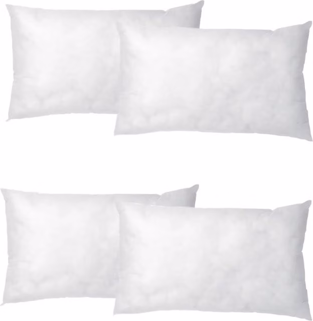 KDMK Plain White Rectangular Inner Cushion W/D/H: 30 x 30 x 4 cm