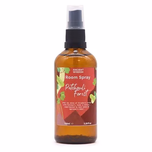 Ancient Wisdom Summer Room Sprays Collection Patchouli Forest in Amber Brown – 1