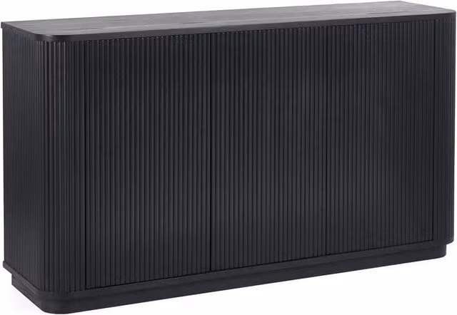 Cheshire Premium Lauriston Fluted Sideboard in Black Ash