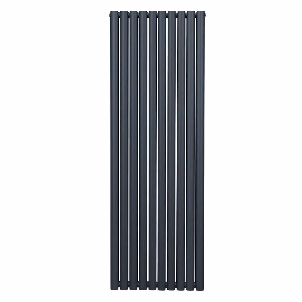 Monstershop Oval Column Radiator in Anthracite Grey, H: 180 cm, W: 60 cm – 2