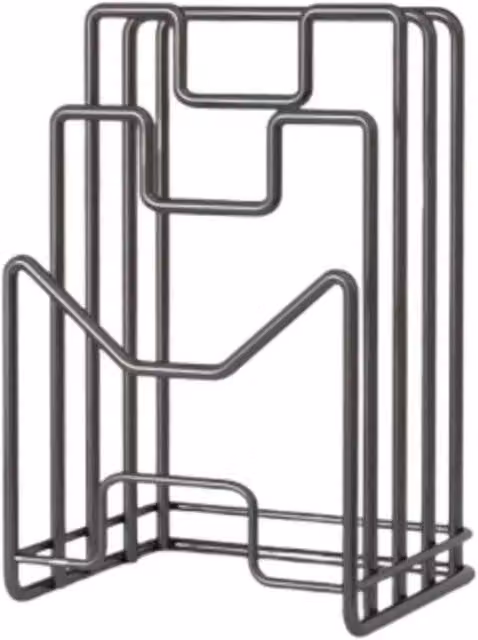 Kelvenix Black 4 Layer Metal Kitchen Chopping Board Holder