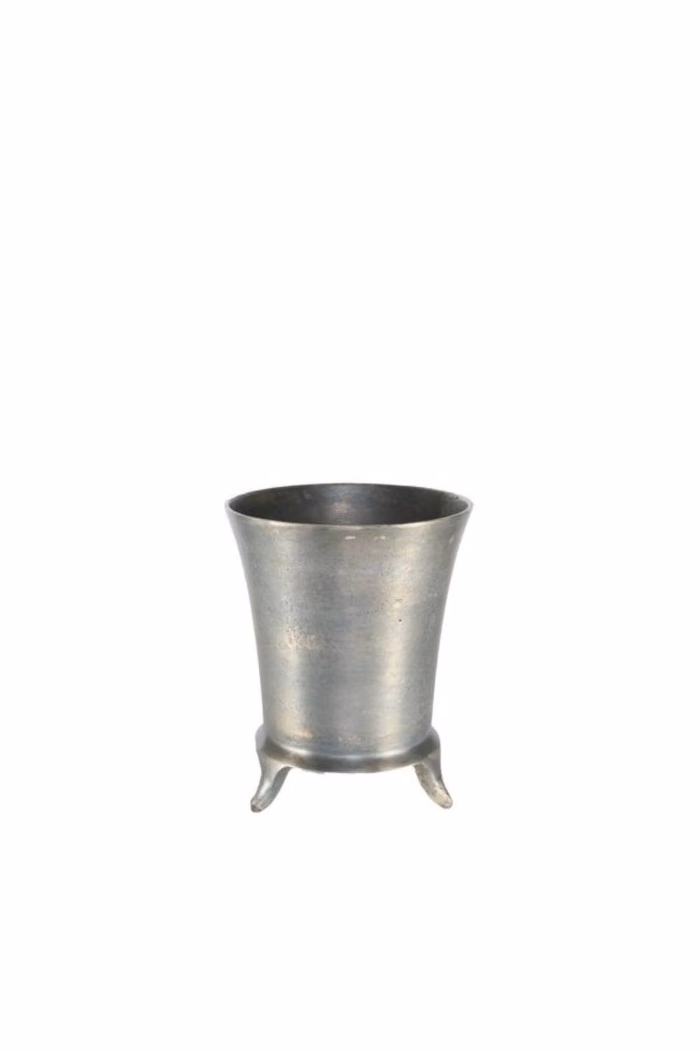 KDMD Antique Silver Poseidon Metal Planter, W: 25 cm, H: 20 cm – 2