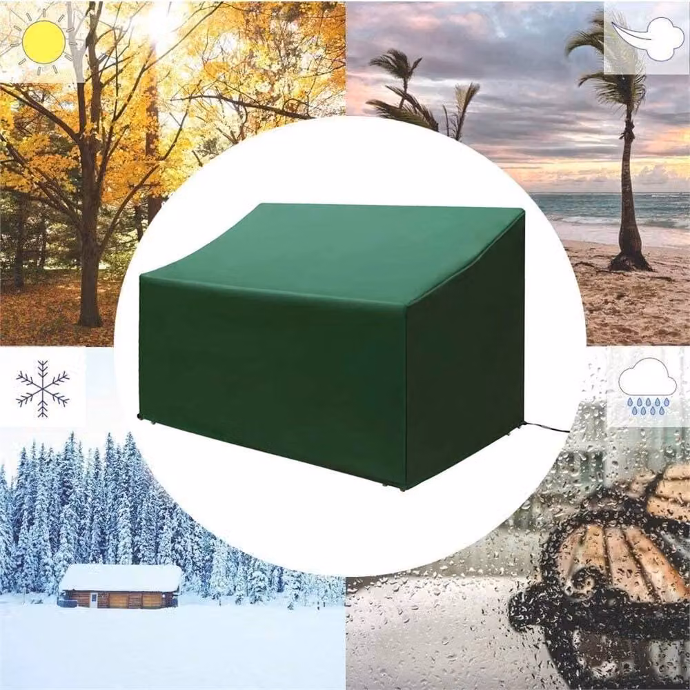 Nordara Waterproof UV Protected 3 Seater Garden Bench Cover in Dark Green – 3
