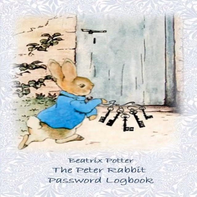 Beatrix Potter Peter Rabbit Password Logbook in Multicolour
