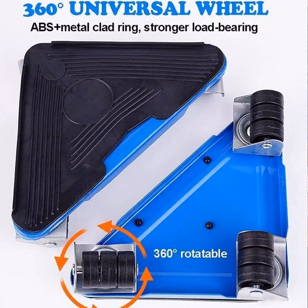 FLAVORA Heavy Duty Furniture Shifter Lifter Wheels, Blue, W: 1000 cm, D: 52 cm – 3