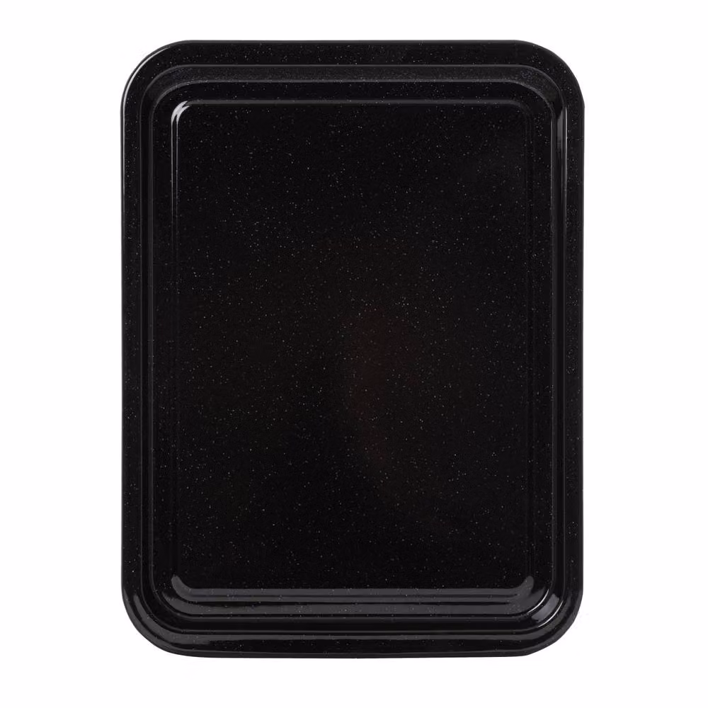 Betterware Classic Enamel PFAS-Free Rectangular Roasting Dish, Black, 35 cm – 4