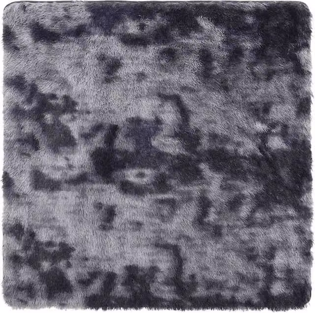 Berkfield Home NAVARRA Shaggy High Pile Rug, Dark Grey, W/D/H: 240 x 240 x 1 cm – 1