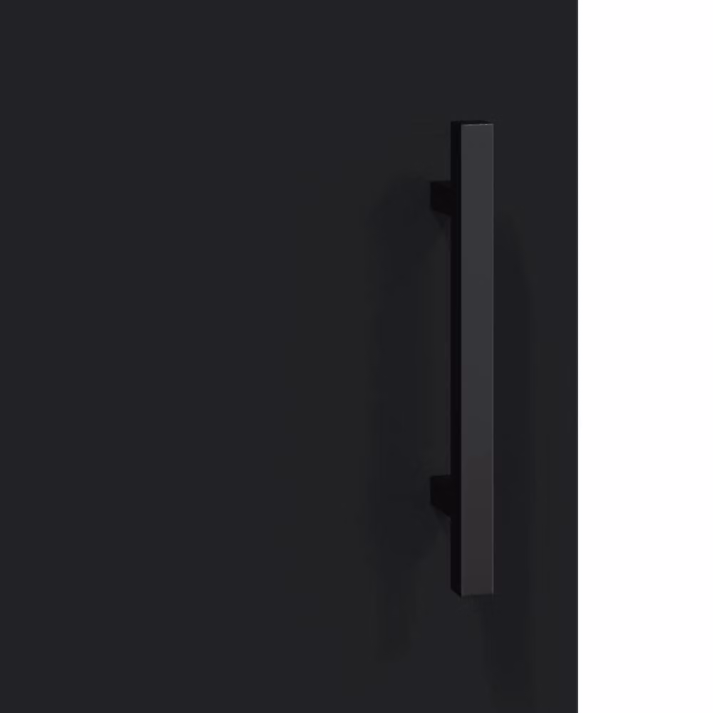 Berkfield Home Wall Mounted Cabinets, 2 Piece, Black, W/D/H: 69.5 x 34 x 90 cm – 6