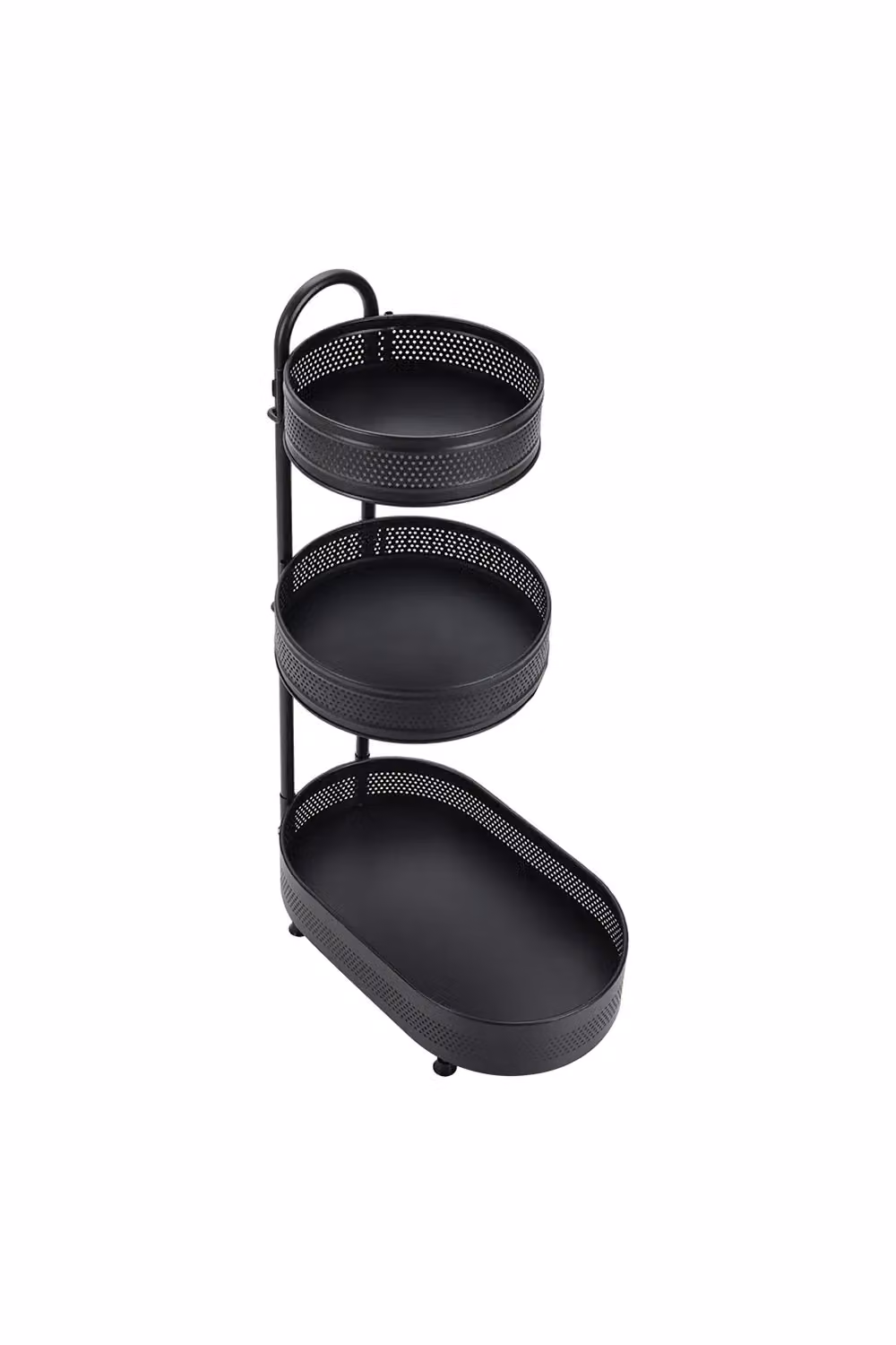 Livingandhome 3-tier Rotating Metal Spice Rack Desktop Storage Shelf in Black – 4