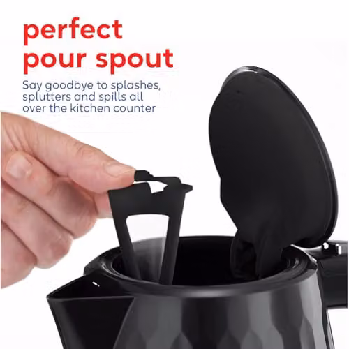 Russell Hobbs Honeycomb Electric Cordless Kettle, 1.7 l, Black – 5
