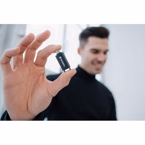 Verbatim Store 'n' Go USB-C Compact 64GB Flash Drive in Black – 2