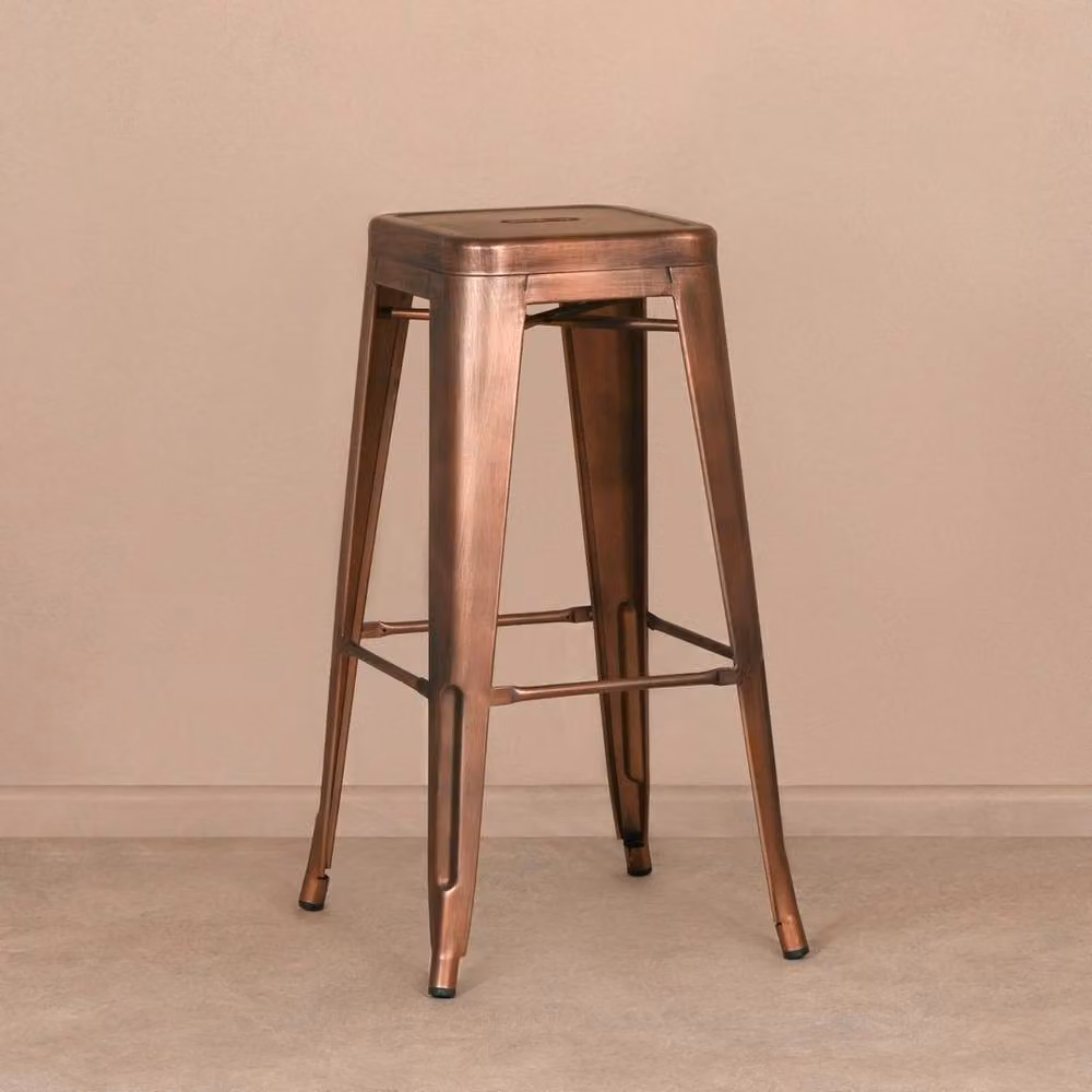 FLAVORA Industrial Metal Bar Stool in Bronze – 2