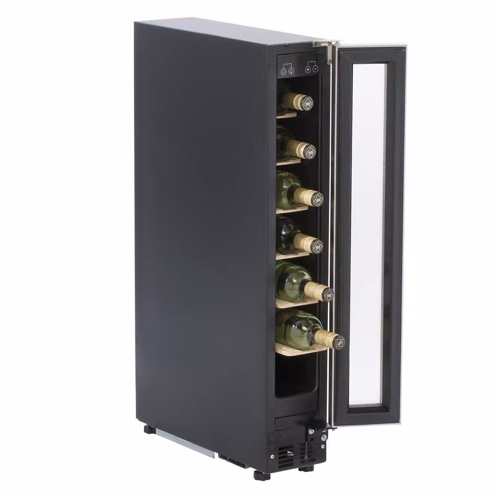 SIA WC15SS Silver Undercounter Wine Cooler Fridge with 22L Capacity and LED Interior Light – 3