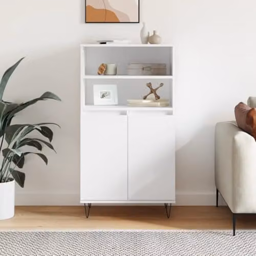 vidaXL Highboard in White, W/D/H: 60 x 36 x 110 cm – 2