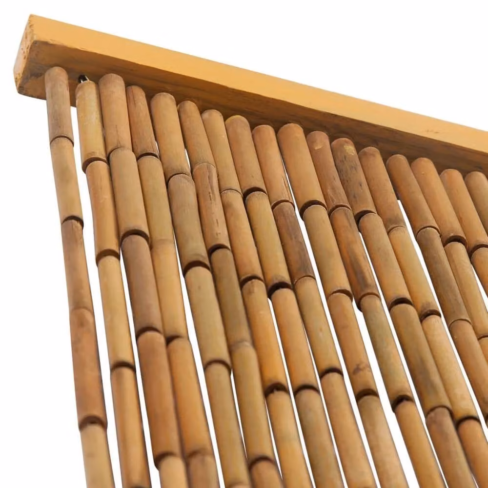Berkfield Home Bamboo Insect Door Curtain, Brown, W: 100 cm, H: 220 cm