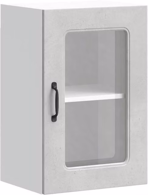Berkfield Home Kalmar Wall Mounted Kitchen Cabinet with Glass Door in Grey Sonoma Wood