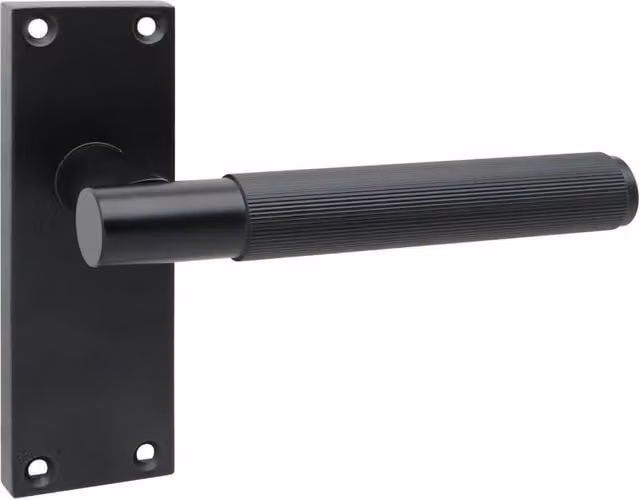 Golden Grace Matt Black Door Handle Set of 6