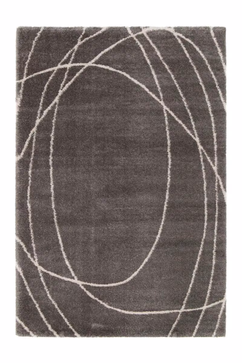 The Rug Shop UK Grey Abstract Modern Stain-Resistant Easy Care Polyester Rug, W: 200 cm, D: 290 cm – 3